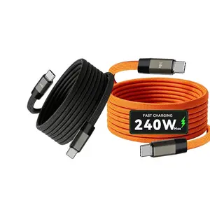 Durable C-C Data Cable for Samsung S24/s23 Ultra/s22/s21, Huawei, Xiaomi, Android, iPhone 15/16/17, Anti-Tear & Bend Design