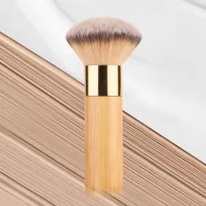 Flat Top Foundation Brush + High-Density Soft Synthetic Bristles + Smooth & Streak-Free Application + Quick Daily Makeup Tool + Viral Must-Have
