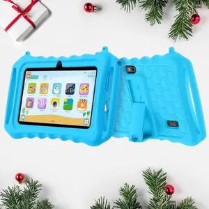 Tablet PC 7 Inch, Touchscreen Android Tablet, Shockproof Case & Parental Control, Educational Gift, Supports 2.4g WiFi & 16GB Storage, Learning Tablet