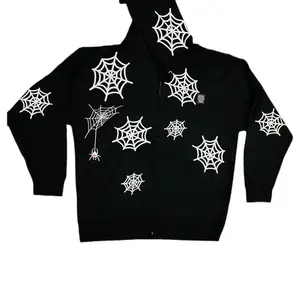 BLK Black Y2K Widow Hoodie for Men - Sweatshirt - Menswear Pullover Tops