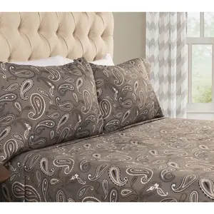 Superior Cotton Flannel Deep Pocket Paisley She et Set, Queen