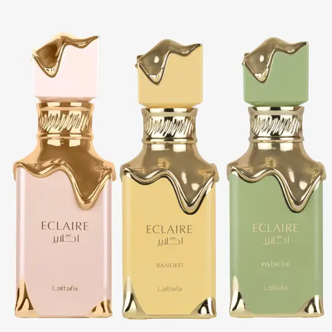 Lattafa Eclaire Bundle EDP 100ml Spray (Eclaire, Pistache, Banoffi)