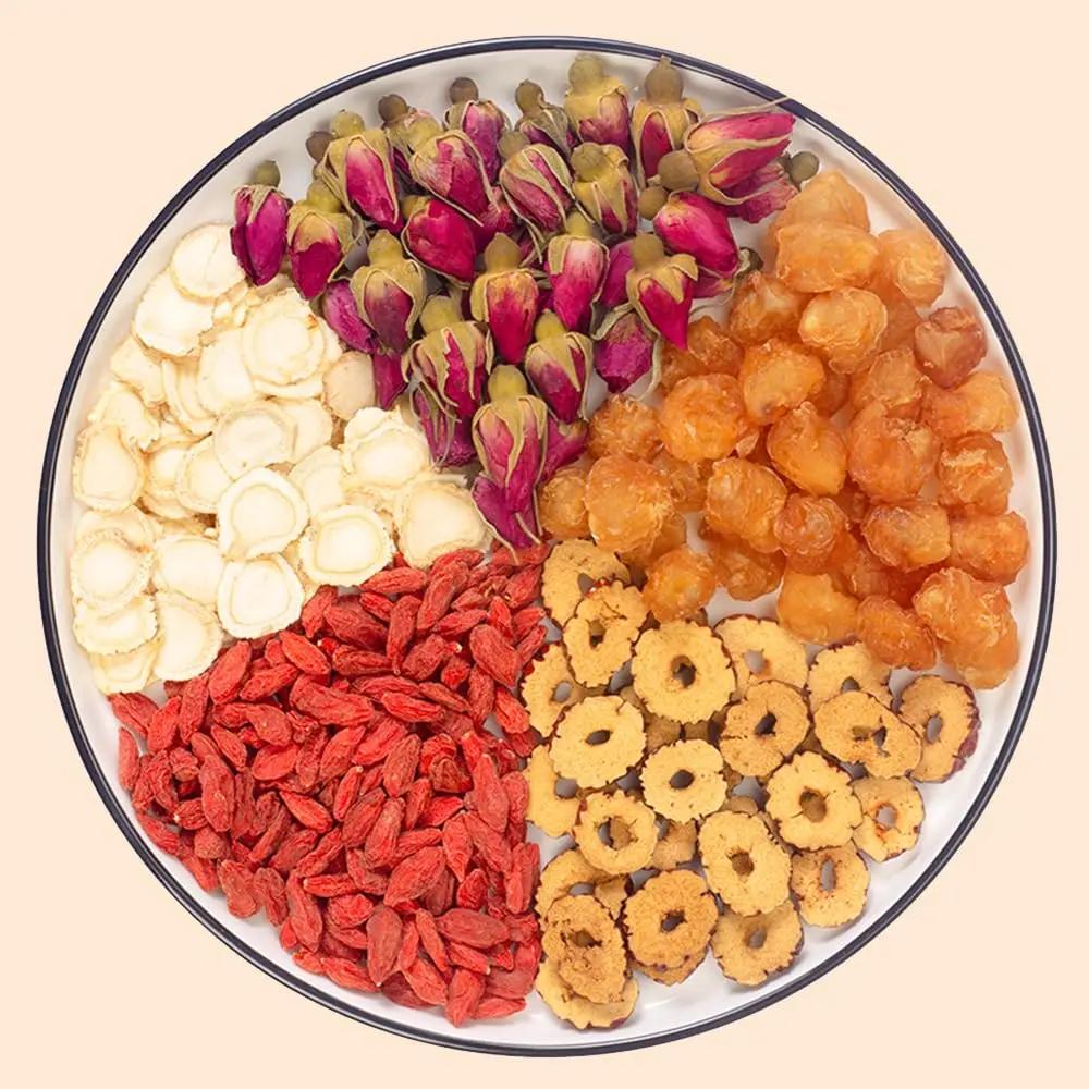 FANDAO Natural Ginseng For Mulberry Herbal Tea Six Treasures Blend Kidney Cleanse Detox Bags For Men Women Health Preservation