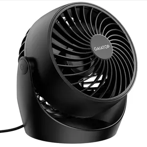 Gaiatop Desk Fan, 5-Inch Portable Electric Table Desktop Air Circulator Fans, Small but Powerful with 3 Speed 360° Adjustable Tilt, Practical Home & Office Gift