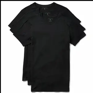 Men's TRAILBLAZER Casual Classic Slim Fit Crewneck Short-Sleeve White and Black T-Shirts (3 Pack)