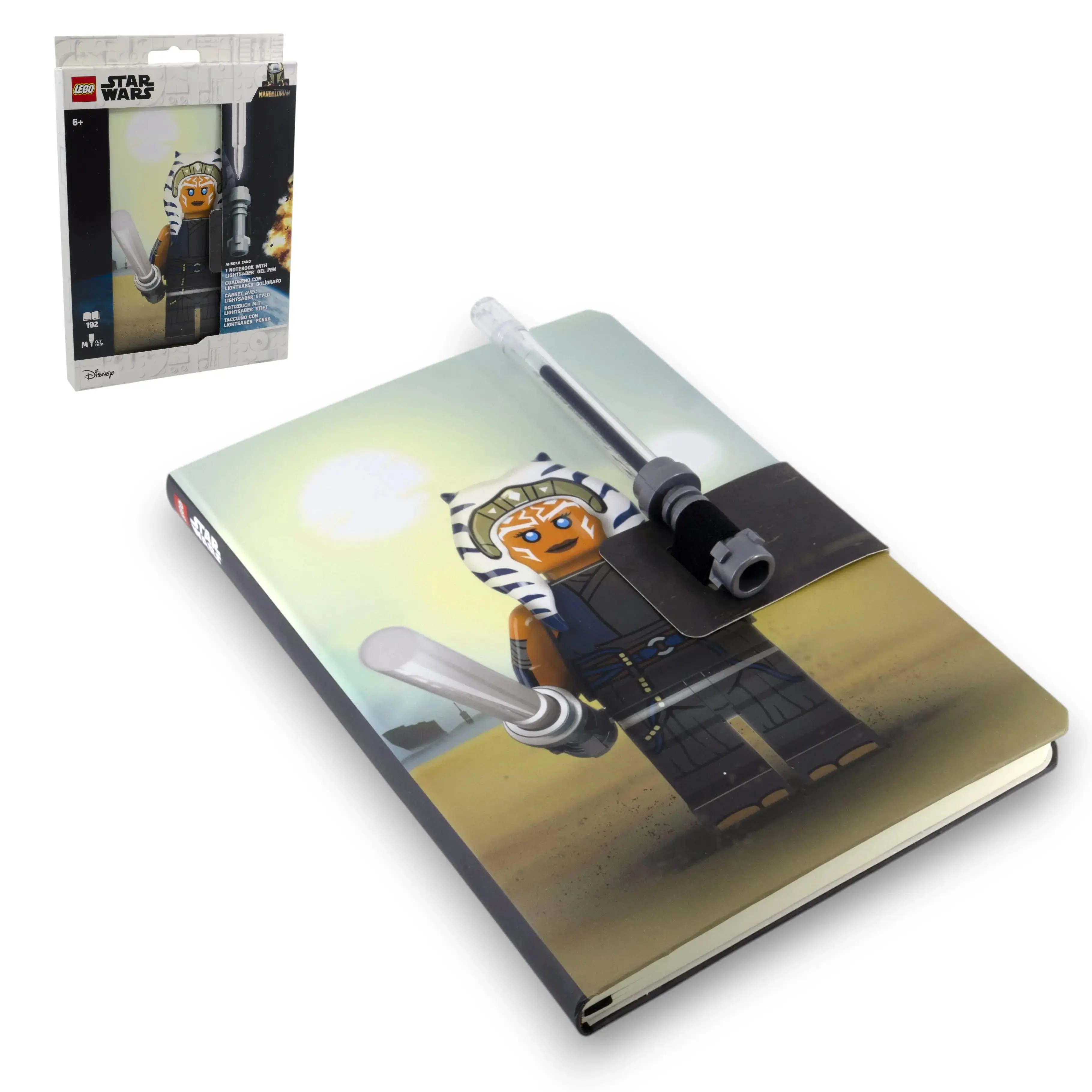 LEGO Star Wars THE MANDALORIAN Ahsoka Tano Dotted Notebook & Lightsaber Gel Pen (53717)