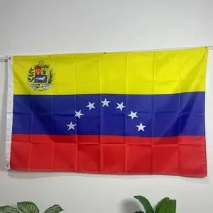 1pc Multi-size Venezuelan Flag, Single-sided Printing, Thickened Fabric, Durable Polyester Fiber, Bright Colors - Suitable for National Day, Outdoor Events, Parades, Competitions, Parties, Gardens, Living Room and Bedroom Decoration