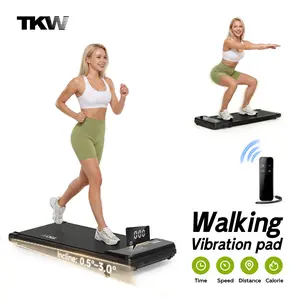 TKW 3-in-1WalkingVibration padTKW Easy Storage Walking Vibration Pad P1,Vibration,Vibrating Plate, Remote Control Lightweight Under Desk Treadmills For Home & Office