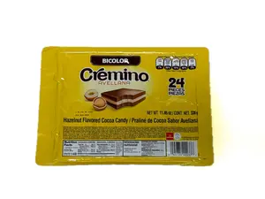 Cremino Bicolor 24 pz, 336 g | Cremino Hazelnut Flavored Cocoa Candy, 24 Pieces, 11.85 oz (336 g)