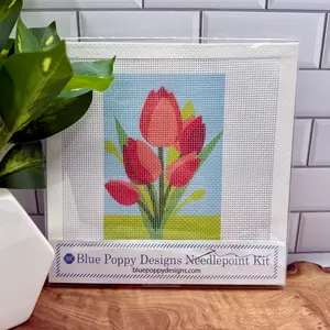 Red Tulips Needlepoint Kit
