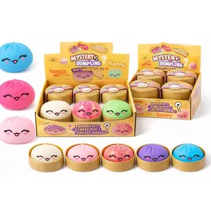 Viral Dumpling Squishy - Random Dumpling Box, 7 Colors Dumplings Squishy Toy (Random-4PCS)