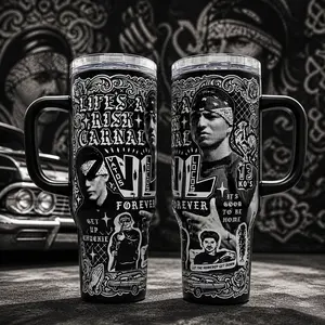 Bloodin Bloodout  & 40oz Tumbler With Handle, Mexico Movie Tumbler