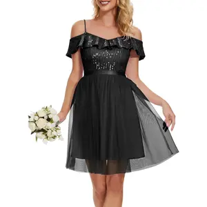 Wedtrend Sequin Dress for Women Short 80s Prom Dress Sparkly Cocktail Dresses Formal Dresses for Teens2026