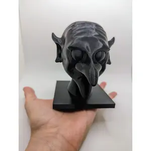 Goblin Bust Fantasy Busts PLA Sculptures Trolls Troll Statue Goblin Statue Wizard Goblin Figurine Spooky Decor Halloween Decorations Shaman