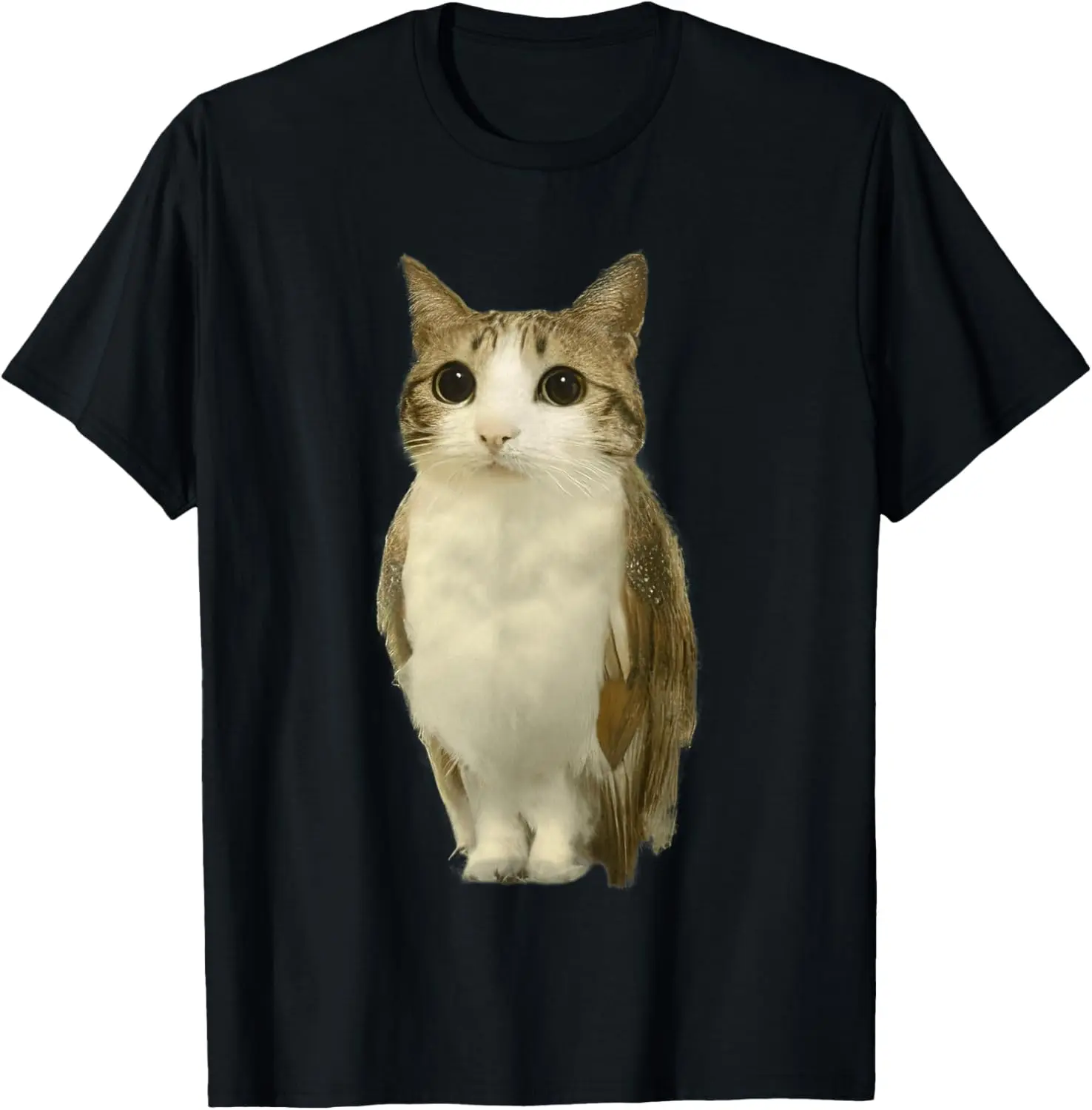 Women's 100% Cotton Round Neck Short-Sleeve Vintage Casual Distressed Graphic T-Shirt - Everyday Cotton Underwear Tops with Cat, Owl, Cursed Internet, Funny Brainrot Meowl Meme Designs, Graphic T Shirts, Meme Shirts Funny