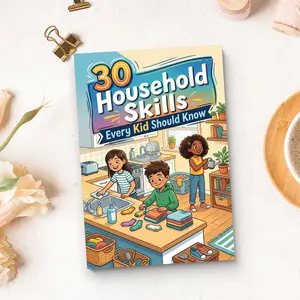 30 Household Skills Every Child Should Know: Practical Life Skills Guide for Children, Learn Cleaning, Organizing, Laundry, Responsibility, Independence and Confidence at Home