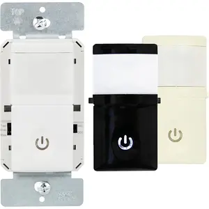 Sensor Switch with LED Backlight, PIR Sensor, Sensor Closet Light, 500W, 4A, Wire Required, HMOS