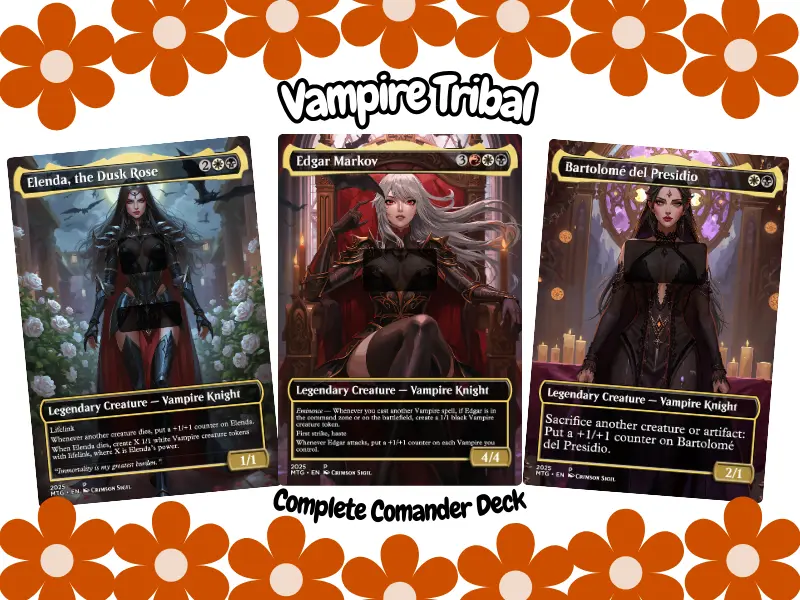 Anime Waifu Vampire Tribal EDH | Complete 100 Cards + Tokens