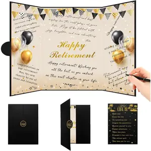 Party Decorations, Black   Guest Book Alternative, Hapyy  Keepsake,   Gifts for Women Men,   Card Signature Board for Coworker