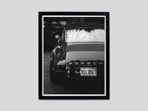 Porsche 911 Wall Art, Sportscar Print, Automotive Decor