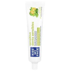 Kiss My Face Sensitive Fluoride-Free Gel Toothpaste, Citrus Mint , 4.5 oz (127.6 g)