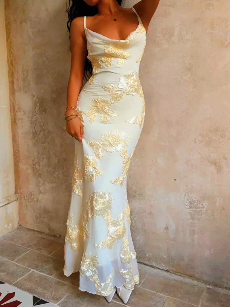 long satin mermaid dress - TikTok Shop
