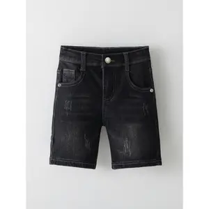 Black Denim Shorts for Boys, for Outdoor