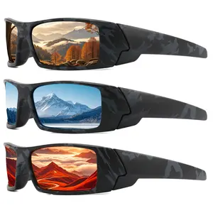 Colorful Camouflage Polarized Tactical Glasses Outdoor Cycling Sports Sunglasses Men's Sunglasses