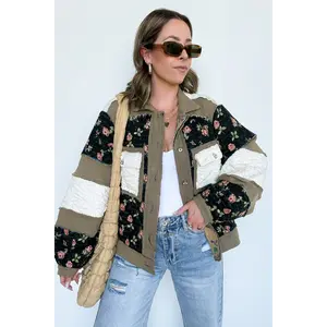 Effortless Escape Floral Patched Jacket