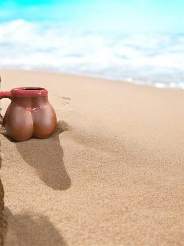 Cheeky Mexican Booty Mug - Funny Thong, red, Reusable Drinkware, Ideal for Father, Friend, Amigo, and America Fans Ceramic Coffee