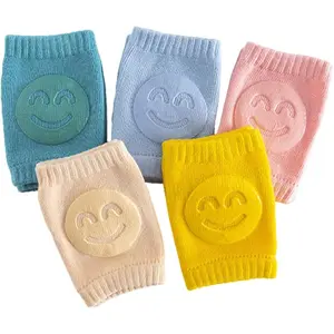 SQ-HBL016 5 Pairs Baby Knee Pads for Crawling Walking, Soft Cotton Knee Pads for Kids Toddler Knee Pad, Baby Crawling Helper, Rodilleras Para Bebe