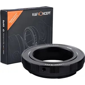 K&F Concept Lens Mount Adapter T-Mount (T/T-2) Screw Mount SLR Lens to Canon EOS (EF, EF-S) Mount SLR Camera Body