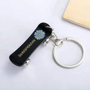 Creative and unique daisy scooter keychain, hip-hop style key chain, car bag charm, holiday gift.
