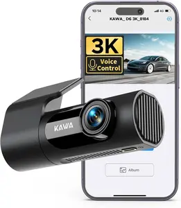 Dash Cam K, WiFi Dash Camera for Cars P with HandFree Voice Control, Night Vision, Mini Hidden Dashcam Front, Emergency Lock, Loop Recording, Hour Parking Monitor, APP, Support GB Max