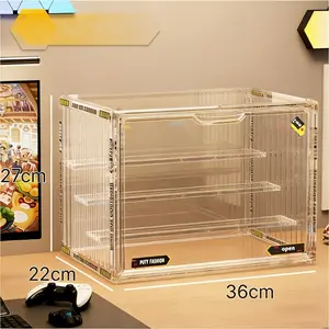 Retail display cabinet, figure acrylic display case, dustproof building block display shelf, storage rack, storage box