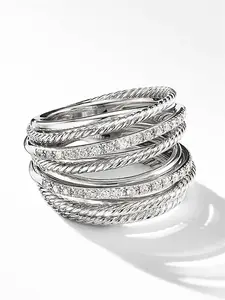 1 PC Elegant Cubic Zirconia Ring For Women For Wedding Engagement Party Jewelry Valentine's Day Gift Stackable Finger Rings