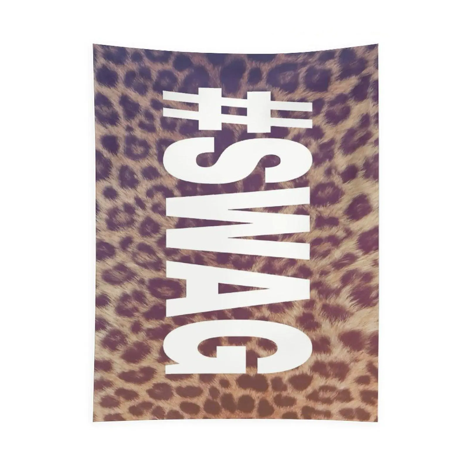 Leopard Print Love Wall Tapestry, Wild Animal Pattern Room Decor, Y2K Aesthetic Poster, Trendy Bedroom Wall Hanging