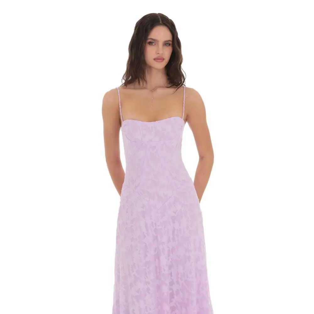 lavender lace maxi dress PinkBlush Lavender Lace Mesh Overlay Maternity Maxi Dress main image 1