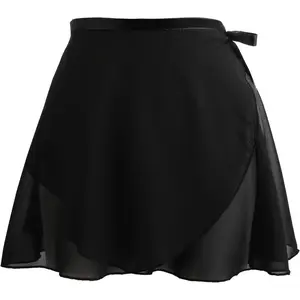 Women's Ballet Wrap Skirt Chiffon Dance Wrap Skirt with Adjustable Waist Tie Gymnastics Ballet Skirts for Women Womenswear Bottom Underwear Lady