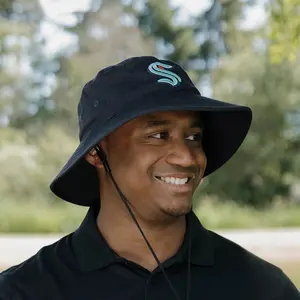 Seattle Kraken New Era Navy Bucket Hat