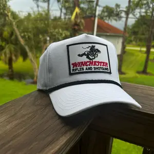 Winchester Handcrafted Hat Trucker SnapBack with Rope Detail High Quality Embroidered Patch Adjustable Strap Classic Style trend hat