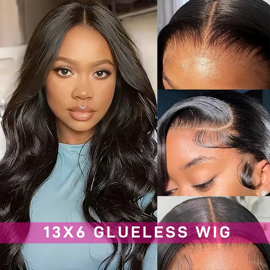 Yawawe Hair Wear go Glueless Wig Body Wave with Adjustable Drawstrings ...