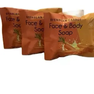 Byenblan Carrot Face & Body Soap – 3 Pack (100g each) – Brightening & Hydrating