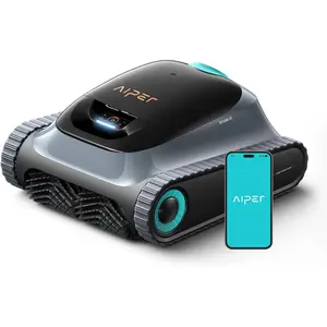 (2026 Upgrade) Aiper Scuba S1 Robotic Pool Cleaner, Weekly Custom Cleaning Plan, 270 Min Runtime, Over-the-Waterline Scrubbing, Smarter Navigation with 11 High-Precision Sensors, App Support-Gray