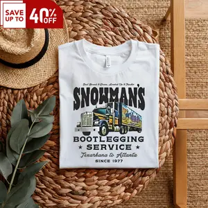 Snowman's Bootlegging Service T-Shirt - Smokey & The Bandit Tee, Unisex T-shirt Classic Cotton