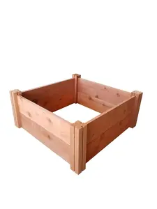 GrowGardens 2' x 2' Redwood Raised Garden Bed