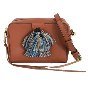 Rebecca Minkoff Sofia Tassel Leather Mini Crossbody, Brick