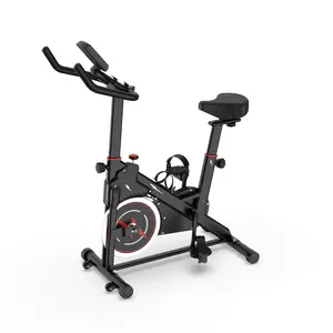 Indoor Stationary Exercise Bike for Home Gym, Adjustable Resistance Cycling Bike with Fitness Monitor, Phone Holder, Comfortable Seat and Handlebars