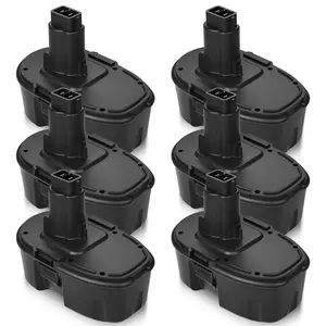 6 Packs 18V 4.5Ah DC9096 DC9098 Ni-Mh Replacement for Dewalt 18V Battery 4500mAh XRP Compatible with Dewwalt 18 Volt DC9096 DC9098 DC9099 DE9098 DE9503 DW9095 DW9096 DW9098 Cordless Power Tools