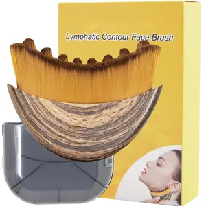 Upgrade Lymphatic Contour Face Brush,Lymphatic Drainage Brush,Dry Lymphatic Drainage Massager,Ergonomically Designed to Fit The Skin Precisely